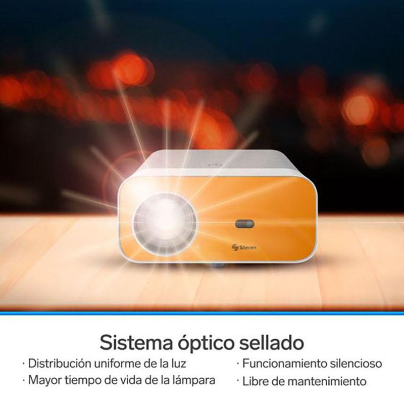 Proyector Full HD Bluetooth con Ajuste Automático 300 Lm