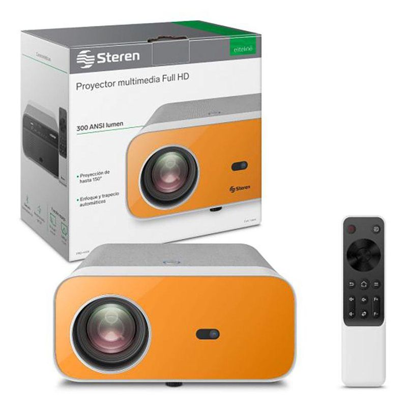 Proyector Full HD Bluetooth con Ajuste Automático 300 Lm