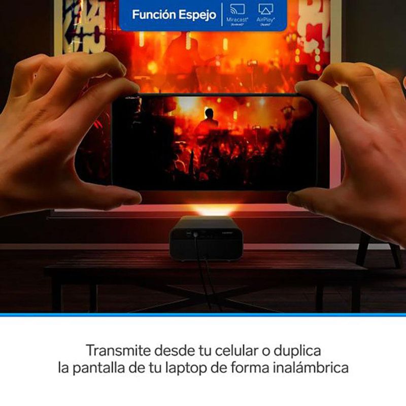 Proyector Full HD Bluetooth con Ajuste Automático 300 Lm