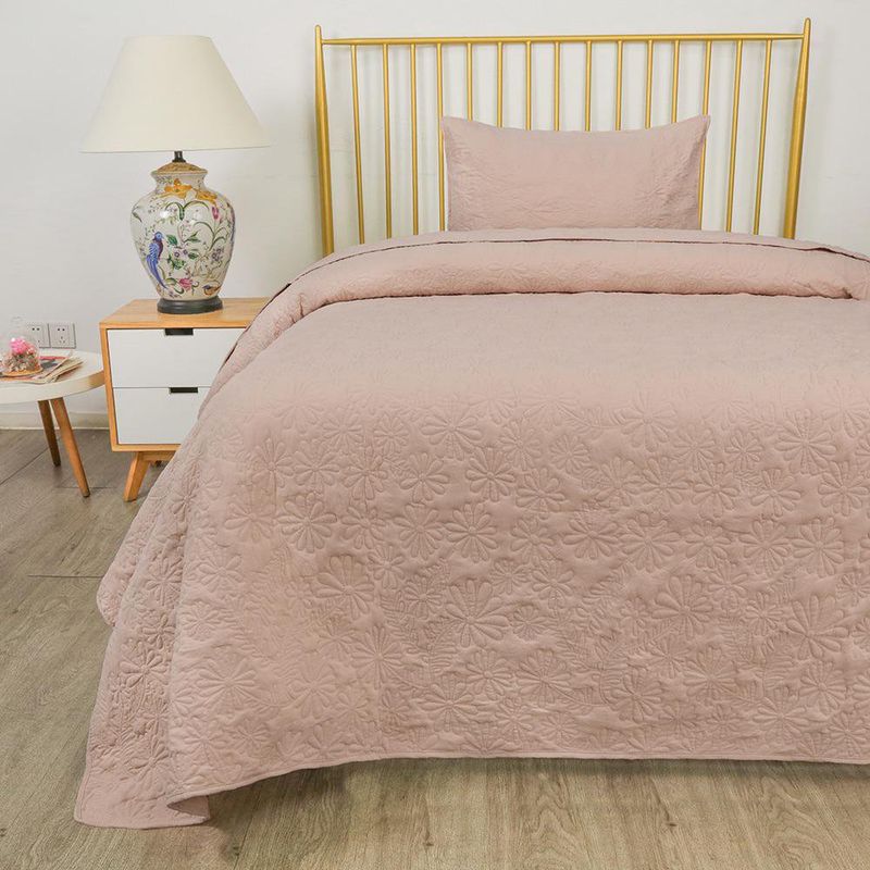 Set de Cubrecama Rosado - Varios Tamaños