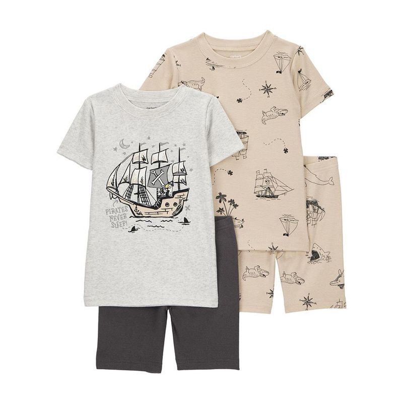 Set de Pijama 4 Piezas Diseño Pirata - Varias Tallas