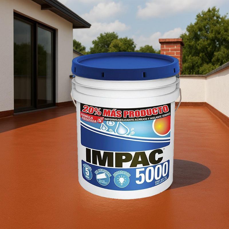 Impermeabilizante Acrílico 5000 Terracota de  6 Gal