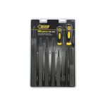 Juego de Limas de Acero con Mangos Plástico 10 Pzas