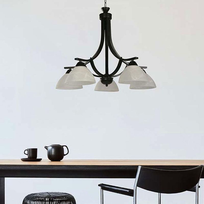 Lampara-de-Techo-Colgante-Estilo-Colonial-5-Luces-Negro-y-Blanco