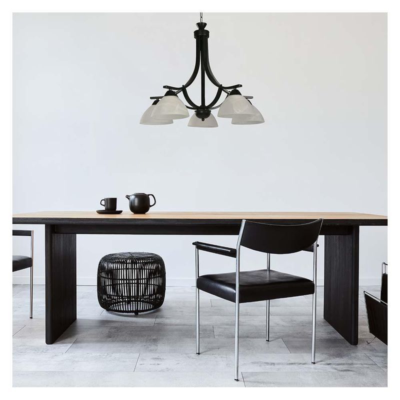 Lampara-de-Techo-Colgante-Estilo-Colonial-5-Luces-Negro-y-Blanco