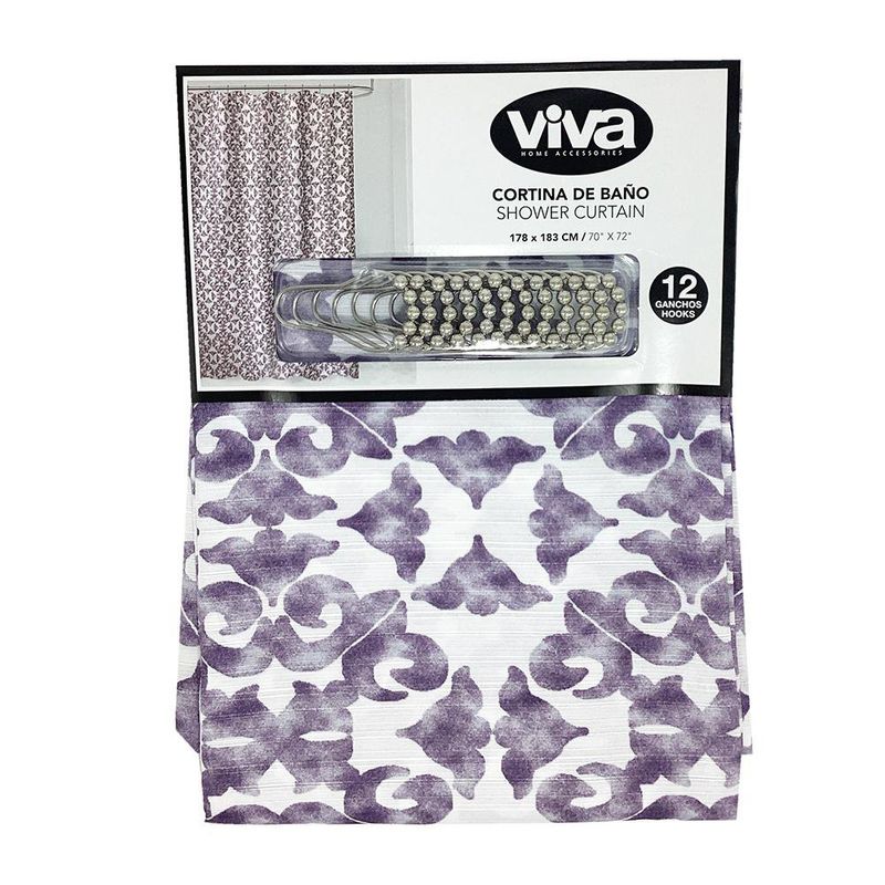 Cortina para Baño Lila