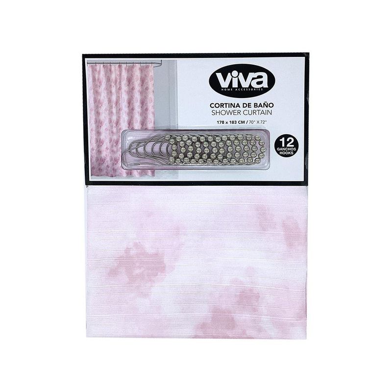 Cortina para Baño Rosa