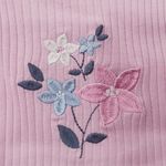 Set Pijama Flores Rosa 3 Pzas 6-9 Meses