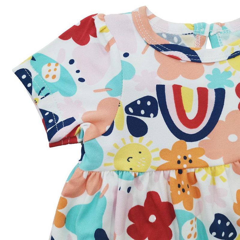 Set Vestidos Arcoíris 2 Pzas 6-9 Meses