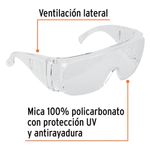 Lentes de Seguridad Transparentes V180 Protección Ocular Industrial