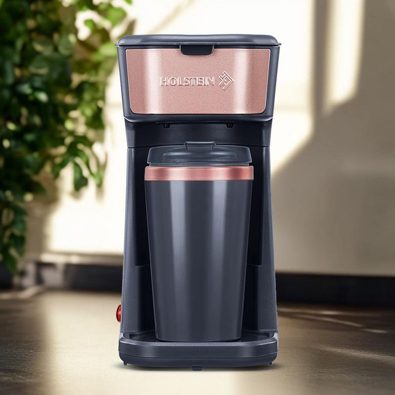 Cafetera Personal con Taza Térmica 14 Oz
