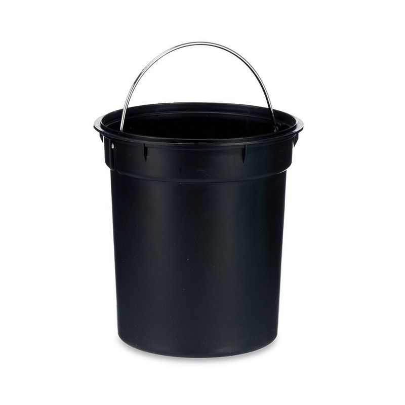 Papelero de Baño con Tapa Negro 3L