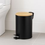 Papelero de Baño con Tapa Negro 3L