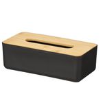 Porta Kleenex Negro Rectangular 26 Cm
