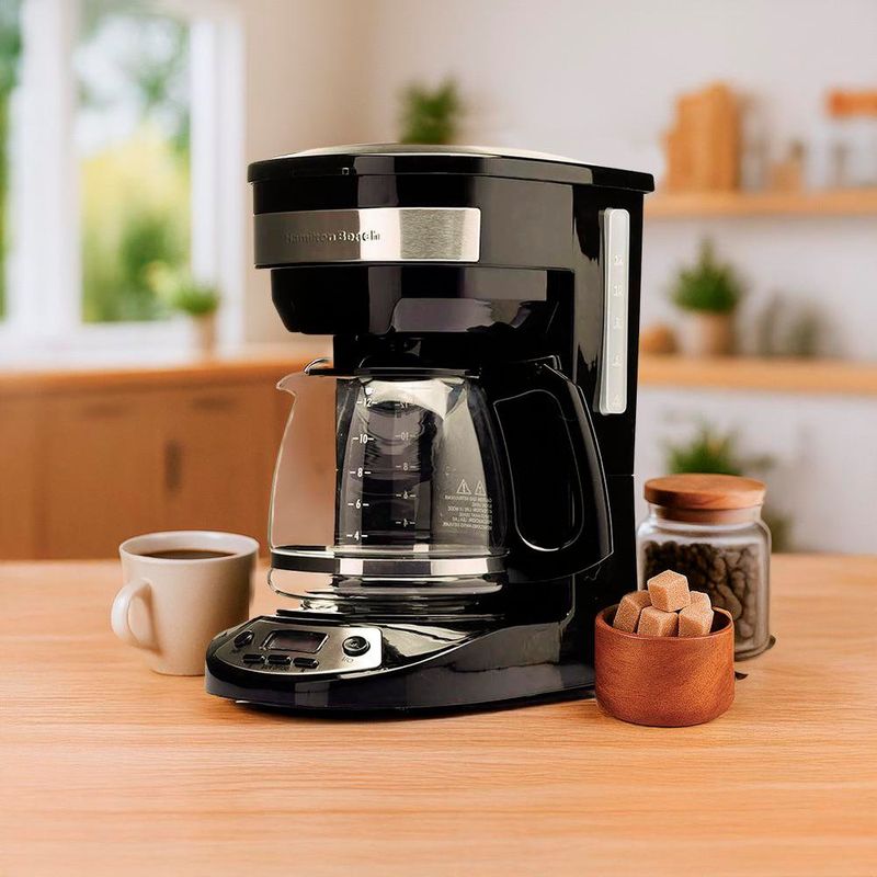 Cafetera Programable Jarra de Vidrio 12 Tazas