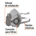 Respirador Profesional con 2 Filtros Intercambiable