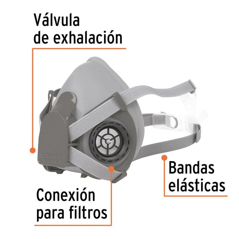 Respirador Profesional con 2 Filtros Intercambiable