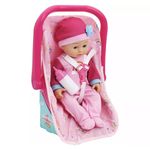 Muñeca Bebé con Porta bebé y Biberón