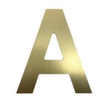 Letra A Dorado de 4 Plg