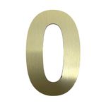 Numero 0 Dorado de 6 Plg