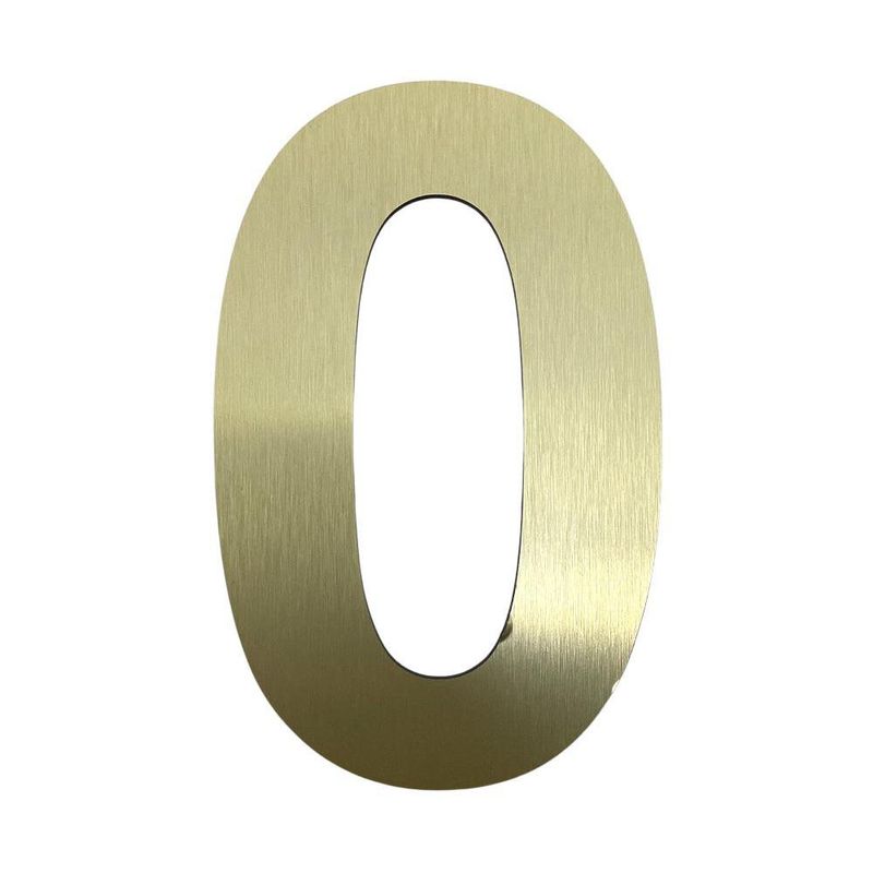 Numero 0 Dorado de 6 Plg