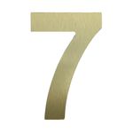 Numero 7 Dorado de 6 Plg