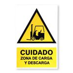 Rótulo de Precaución por Montacarga 20 x 30 Cm