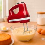 Batidora de Mano 5 Velocidades Roja 120W