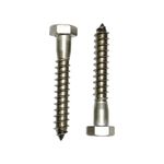 Tornillo Tirabuzon de Acero Inoxidable 1/4 x 1