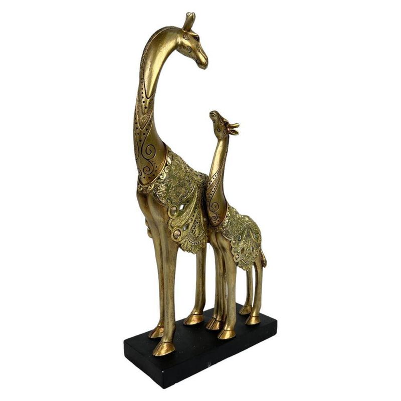 Figuras Decorativas Jirafas Doradas