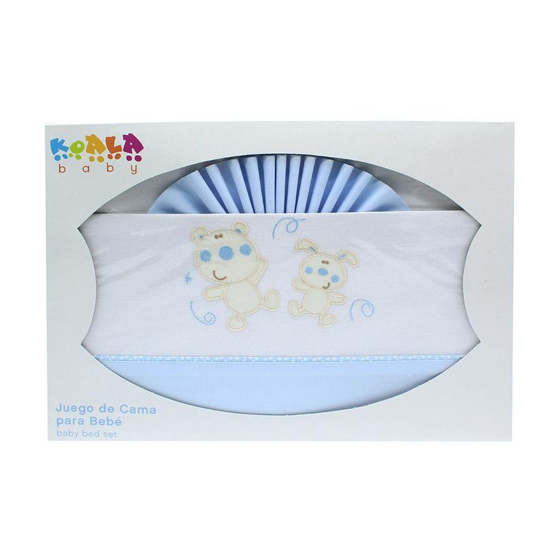 Set de Sábanas para Cuna Celeste