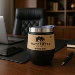 Vaso Térmico Acero Inoxidable Negro 12 Oz