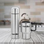 Set de Termo y Taza de Acero Inoxidable