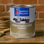 Pintura Anticorrosiva Builders Base Blanco Satinado 2000 1 Gal