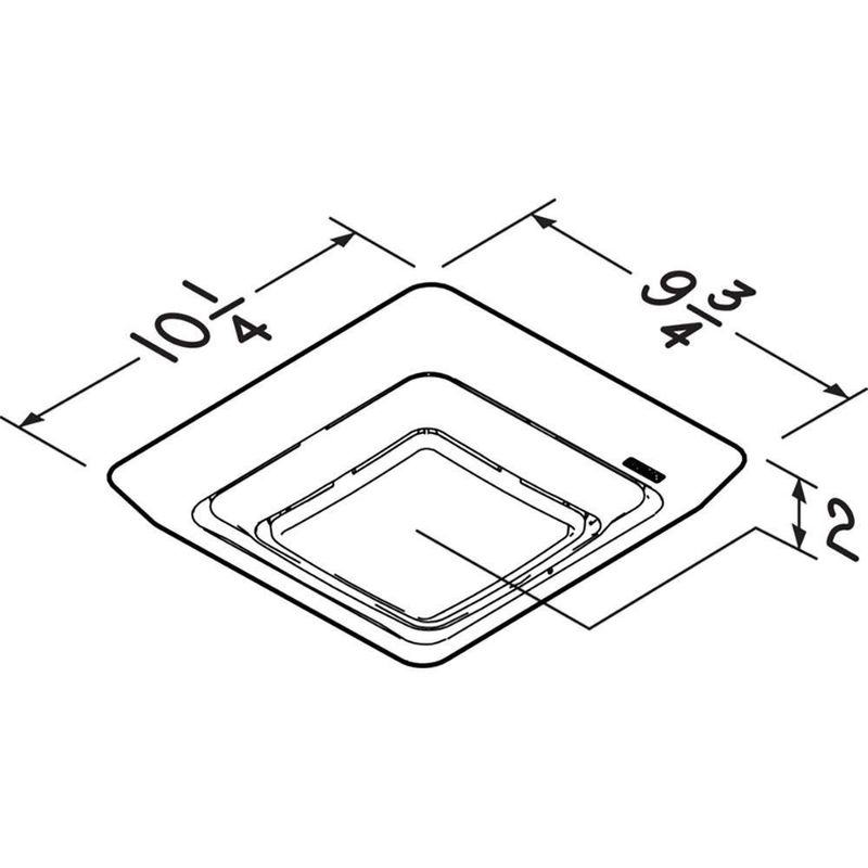 Tapadera-Para-Extractor-De-Olores-De-Plastico-9.7X2-Plg---Broan