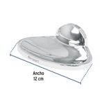 Jabonera Metálica Aqua Cromada