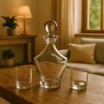 Set de Licorera con 2 Vasos 1 L