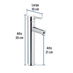 Monomando Alto para Lavabo Cuerpo Cromado Tubig