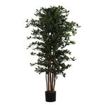 Planta Artificial Verde con Maceta Negra
