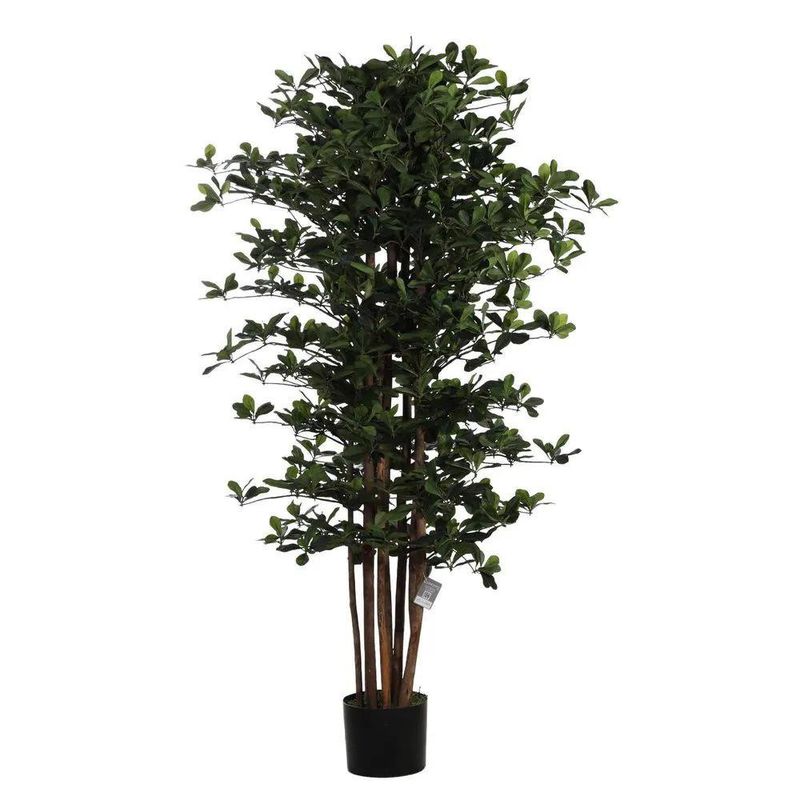 Planta Artificial Verde con Maceta Negra