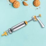 Pistola de Acero Inoxidable para Hacer Galletas con Moldes