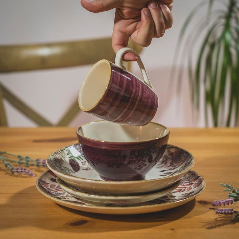 Taza de Cerámica Morada 11.8 Oz