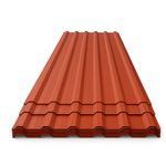 Lámina Galvanizada I-101 Roja 8 Pies Cal 26 de 0.40 Mm