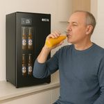 Enfriador de Bebidas 92 L Puerta de Vidrio Negro