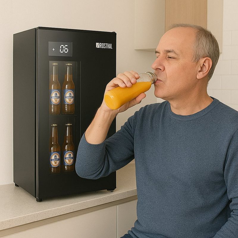 Enfriador de Bebidas 92 L Puerta de Vidrio Negro