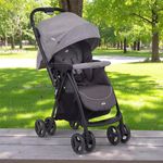 Carruaje Plegable Mirus Dark con Asiento Reclinable y Canastilla
