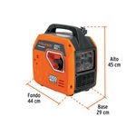 Generador Inversor a Gasolina Encendido Manual 2200 W