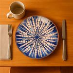 Plato para Ensalada Azul Bambú