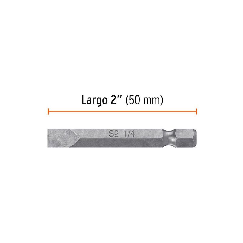 Set de 5 Puntas Planas para Desarmador 1/4 X 2 Plg