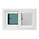 Ventana PVC S80+ Corrediza Low-E 60x40 cm Blanca con Cedazo